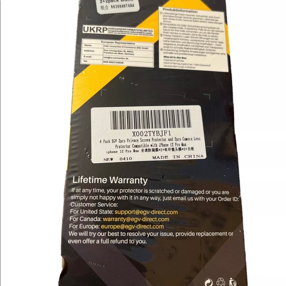 iPhone 12 Pro Max Premium Privacy Glass Protector 2 Pack - Picture 2 of 2